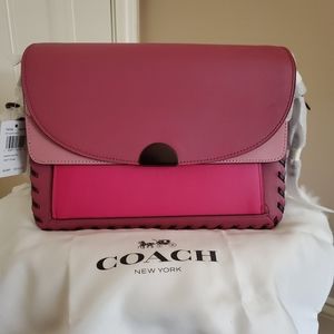 Coach Dreamer Shoulder Bag True Pink Multi